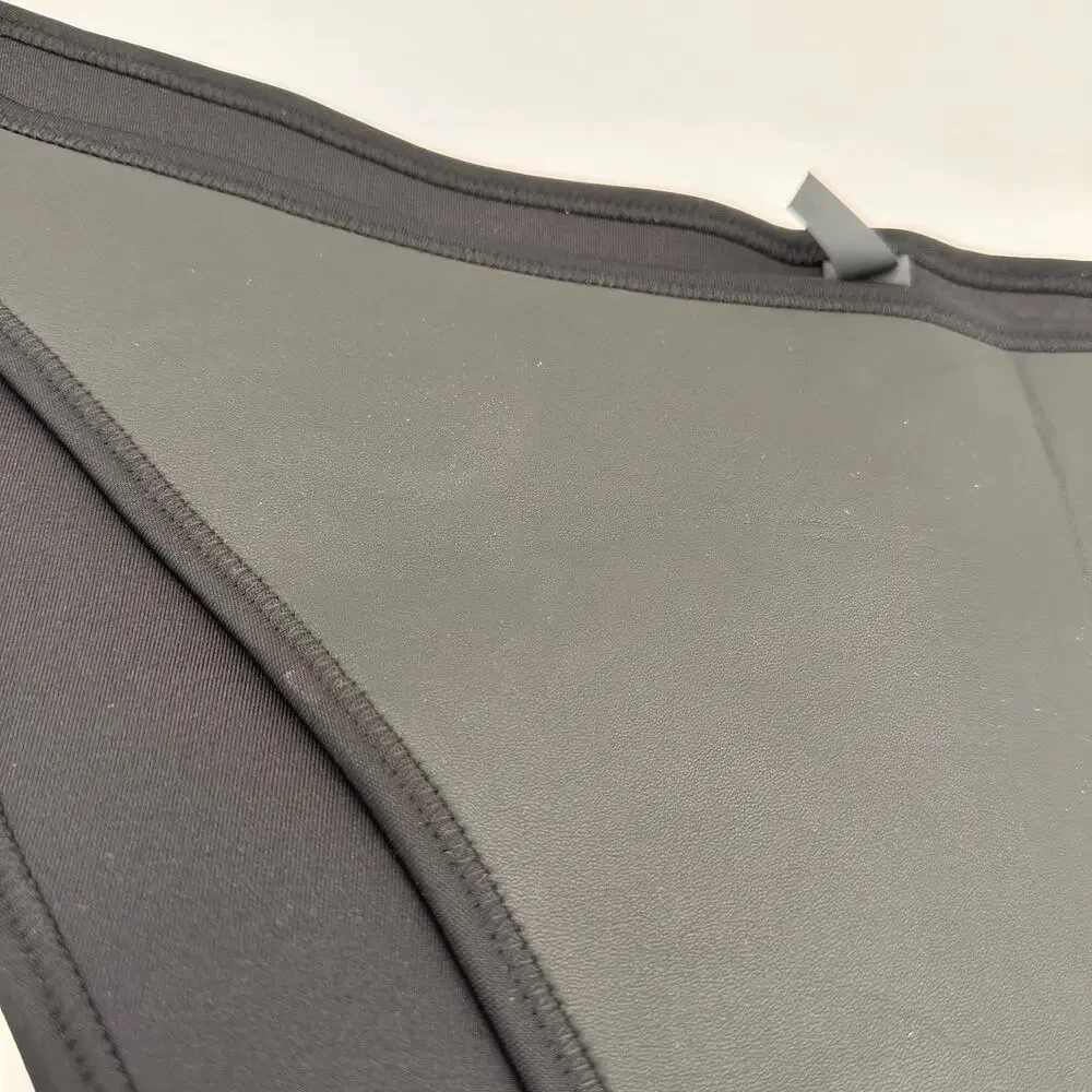 Skims Black Rubberized Scuba Swim Tanga Bikini Bottom Size 3X NWT